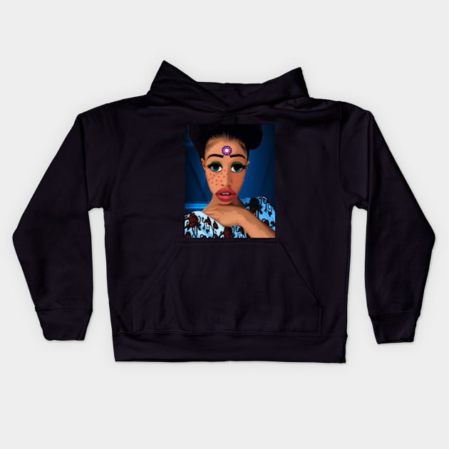 Dolly-Face 88 Kids Hoodie by Artist_Imagination